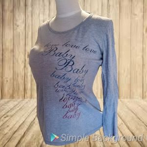 Medium maternity grey long sleeved shirt